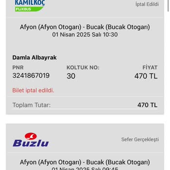 Bilet İadesinde Yaşanan Sorun Ve Mağduriyet