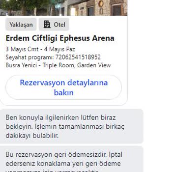 Sağlık Nedeniyle İptal Edilen Rezervasyonda Geri Ödeme Yapılmaması