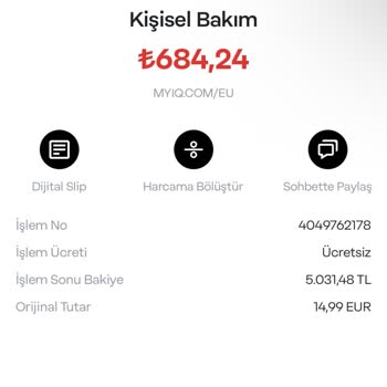 MyIQ Habersiz Çekilen Para!