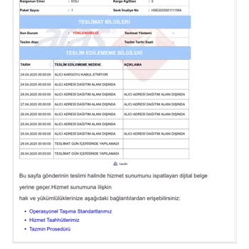 Teslim Edilmeyen Kargo Ve Saygısız Şube Çalışanları