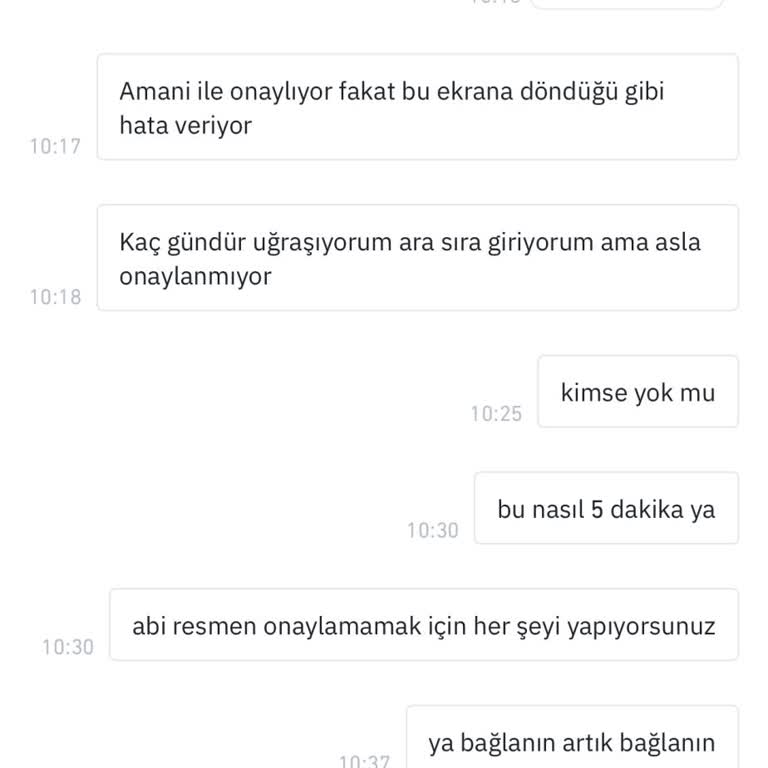 Binance TR Kimlik Doğrulama Ve Destek Sorunlarıyla Mağduriyet Yaşıyorum