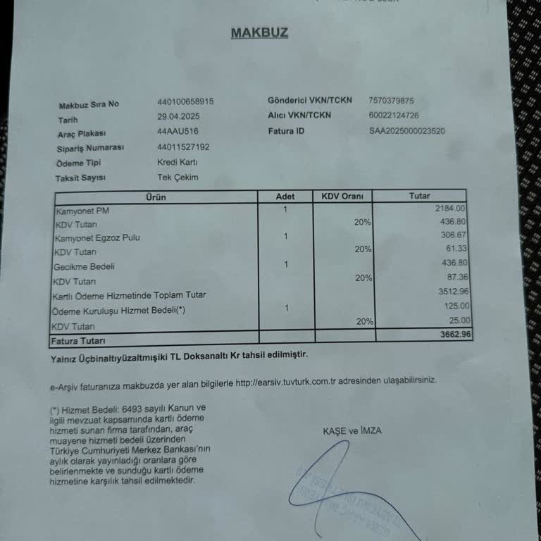 TÜVTÜRK Muayene İstasyonunda Haksız Komisyon Ve Zorunlu Kart Ücreti Mağduriyeti