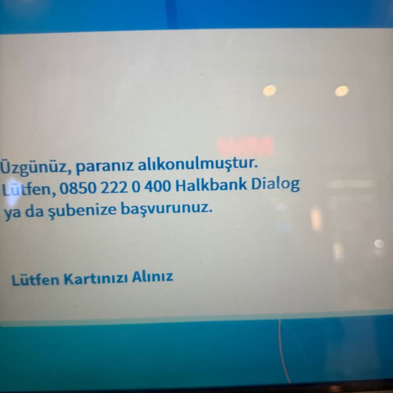 ATM'de El Konulan Param Günlerdir İade Edilmedi, Hesabım Ekside