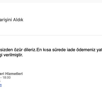 İade Sürecinde Bilgilendirme Ve Geri Ödeme Sorunu: Müşteri Mağduriyeti