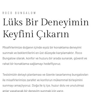 Roco Bungalow Yalanlarla Para Kazanıyor