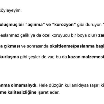 Hoover Kurutma Makinesinde Garanti Süresi İçinde Paslanma Ve Servis Sorunu