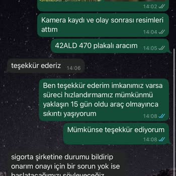 Zurich Sigorta Kasko Sürecinde Mağduriyet Ve İlgisizlik Yaşadım