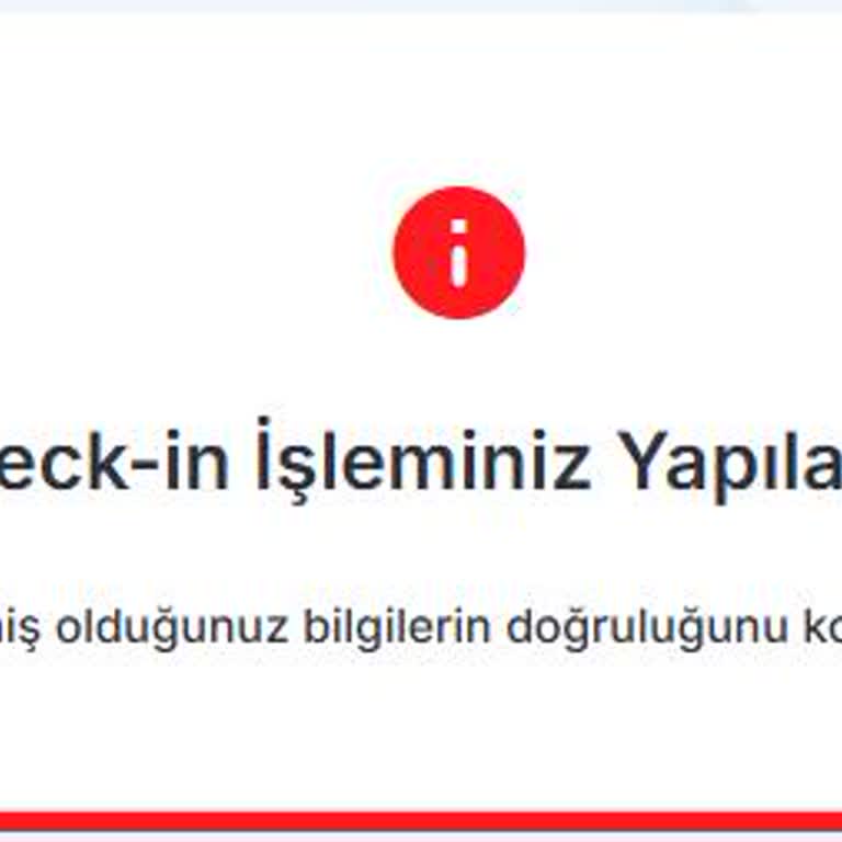 Check-in Sorunu Nedeniyle Maddi Zarar Ve Yetersiz Müşteri Hizmeti