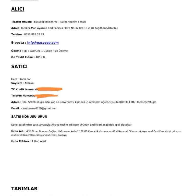 EasyCep'te Satış Sonrası Geciken Ödeme Ve Sürekli Bahaneler