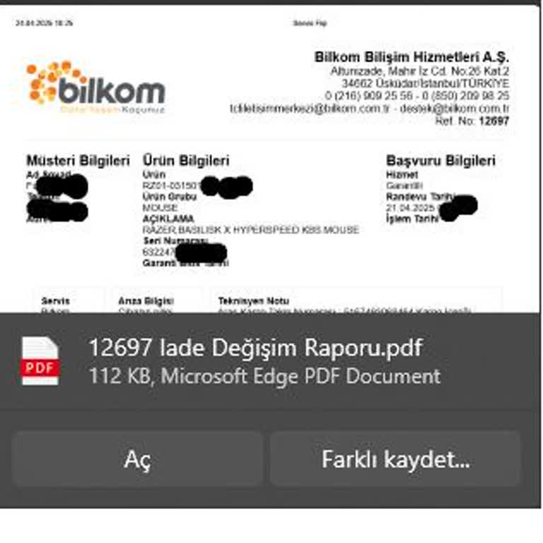 Razer Mouse Değişim Sürecinde Uzun Bekleyiş Ve İletişimsizlik Mağduriyeti