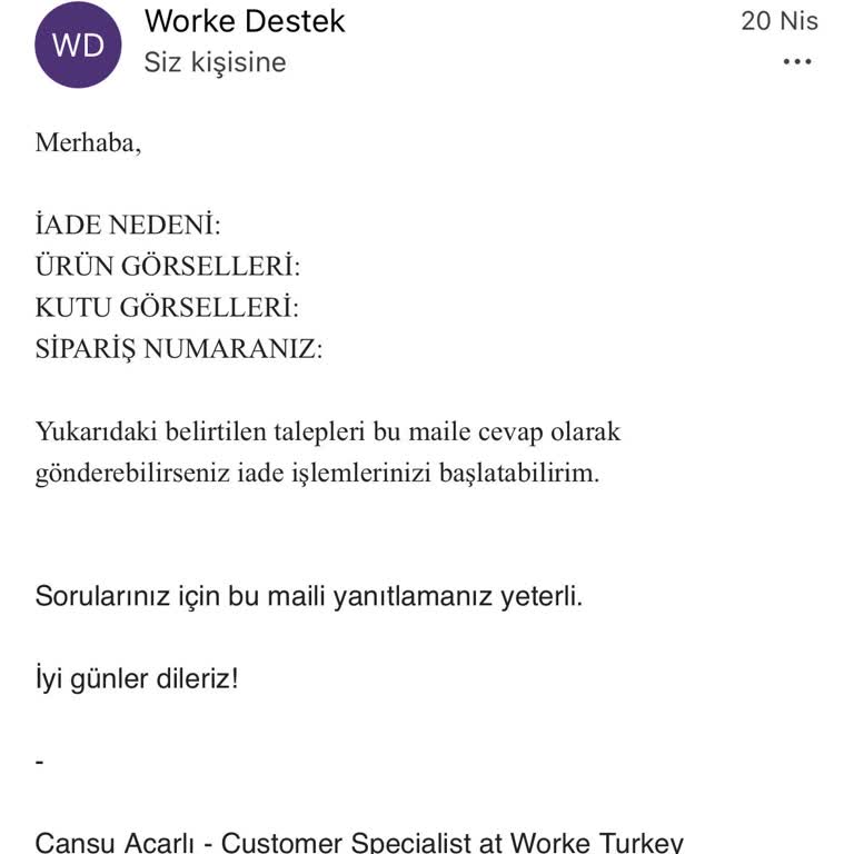 Yanlış Ve Eksik Gönderilen Ürün İçin İade Sorunu Ve İletişimsizlik