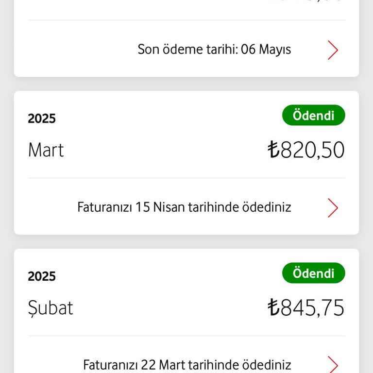 Vodafone Faturada Beklenmedik Yüksek Ücretler Ve Açıklanamayan Bedeller