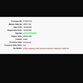 Poliçe Öncesi Hastalık Gerekçesiyle Sigorta Mağduriyeti