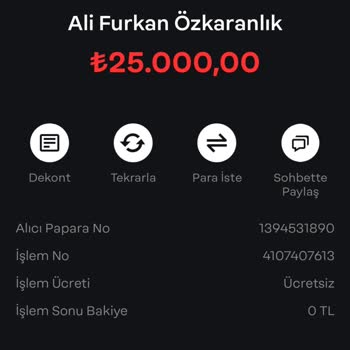Papara Kredi Kartı İle Yatırdığım Para Hesabıma Geçmedi, Destek Alamıyorum