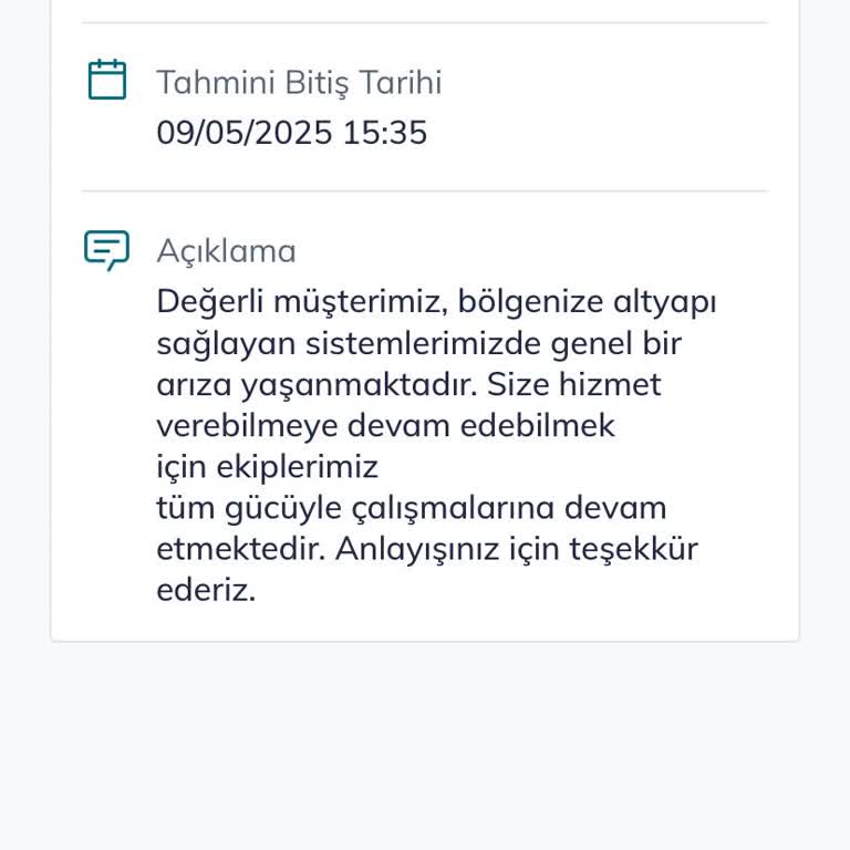Altyapı Çalışması Nedeniyle Uzun Süreli İnternet Kesintisi