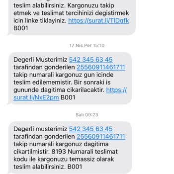 Sürat Kargo Teslimat Sorunları Ve Personel Tavrı Mağduriyet Yarattı