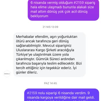 Sipariş Teslim Edilmedi, İletişim Yetersiz Ve Güven Sorunu Yaşadım
