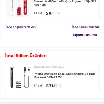 Stoktaki Ürün Siparişim İptal Edildi, Mağdur Edildim