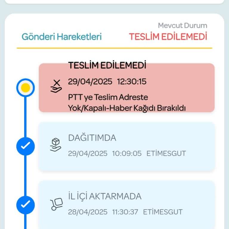 PTT Kargo Adrese Gelmeden Kargoyu Şubeye Yönlendiriyor!