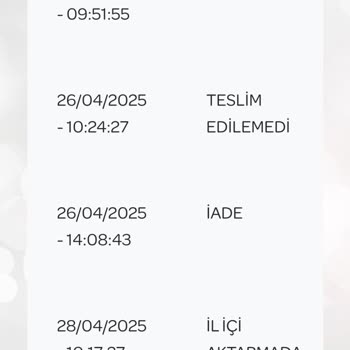 PTT Kargo Ürünümü Teslim Etmiyor, Yanıltıcı Bilgi Veriyor