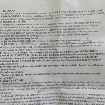 A101'den Alınan Elektrikli Moped 50 Gündür Teslim Edilmedi, Müşteri Hizmeti Yetersiz