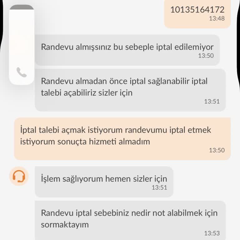 Hizmet İptali Ve Para İadesi Sürecinde Yaşanan İletişim Sorunu