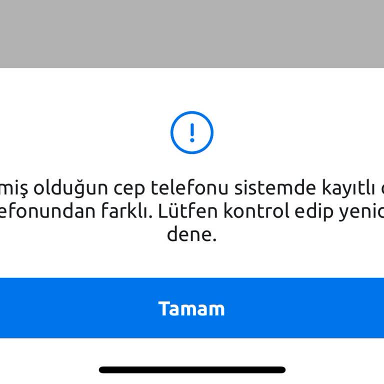 Kayıtlı Olmayan Numara Hatasıyla Üyelik Yapılamıyor