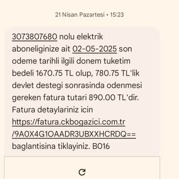 Aynı Ayda Üç Ayrı Tüketim Bedeli Faturası Kesilmesi Mağduriyeti
