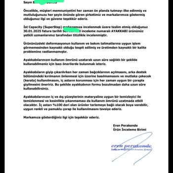 Kısa Sürede Yırtılan Ayakkabım İçin İade Ve Değişim Talebim Reddedildi