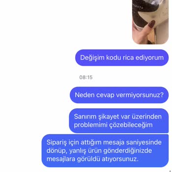 Yanlış Ürün Gönderimi Ve İade Yapılmayan Mağaza Mağduriyeti