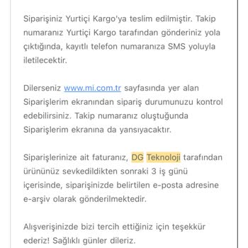 Satın Aldığım Telefonun Faturası Gönderilmedi