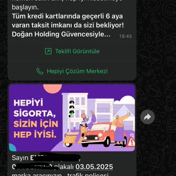 Yanlış Kişiye Sürekli Kasko Mesajı Gönderiliyor