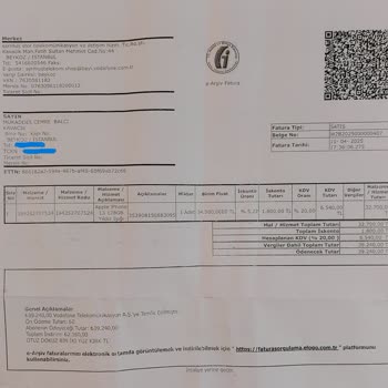 Vodafone'dan Aldığım İphone 13'ün Kusurlu Çıkmasına Rağmen Değişim Yapılmıyor