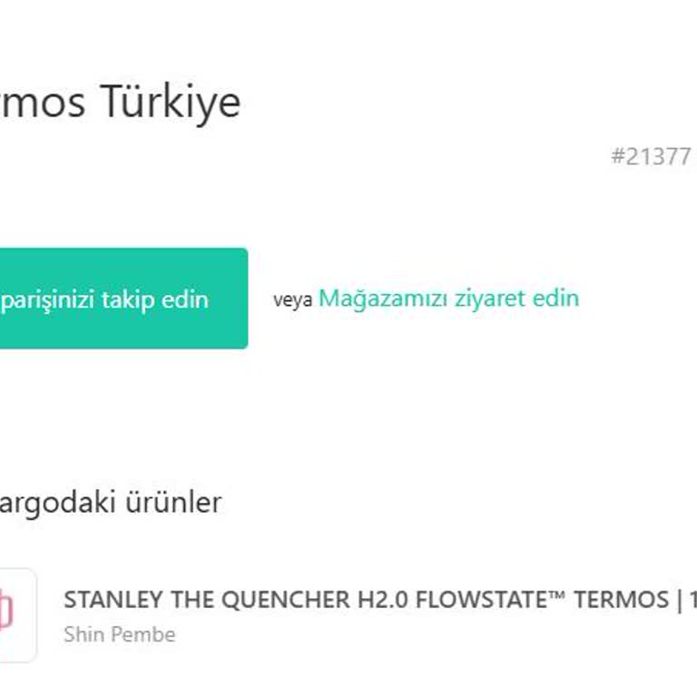 Stanley Termos Siparişimde Ödeme İngiltere'ye Gitti, Paramı Geri Alamadım