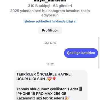 Instagram Çekilişi Sonrası Şüpheli İletişim Ve Mağduriyet