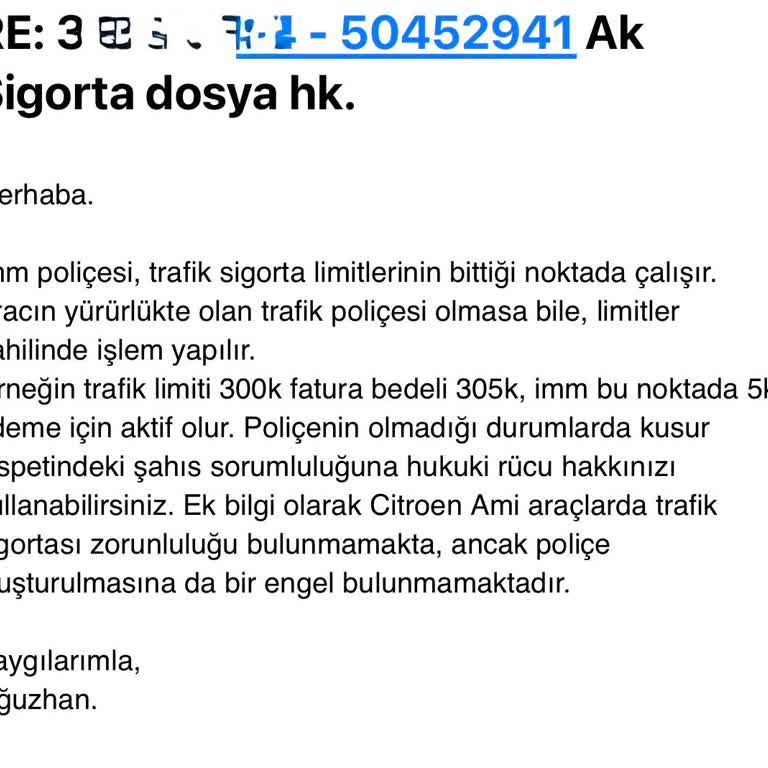 Aksigorta Kasko İle Citroen Ami Kazasında Mağduriyet Yaşadım