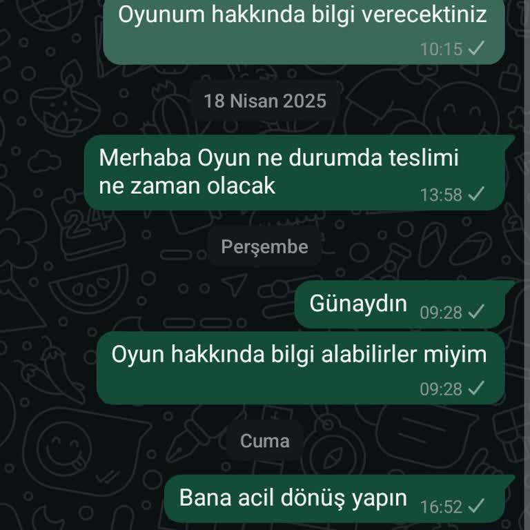 Sipariş Sonrası Teslimat Ve İletişim Sorunları Yaşadım