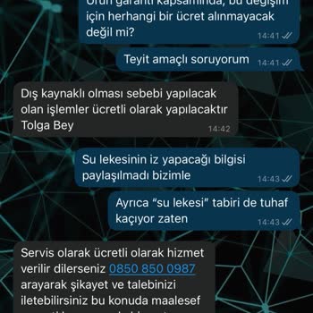 Yataş Yatak Başlığında Su Lekesi Sorunu Ve Yetersiz Müşteri Desteği