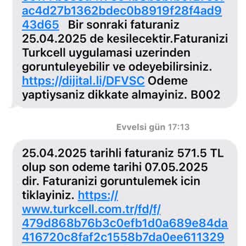 Depremde İletişim Kesintisi Ve Yüksek Faturalar Nedeniyle Turkcell'den Şikayetçiyim