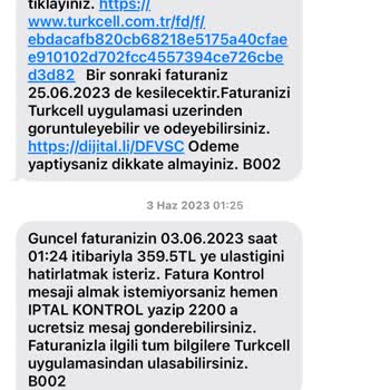 Depremde İletişim Kesintisi Ve Yüksek Faturalar Nedeniyle Turkcell'den Şikayetçiyim