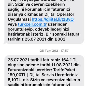 Depremde İletişim Kesintisi Ve Yüksek Faturalar Nedeniyle Turkcell'den Şikayetçiyim