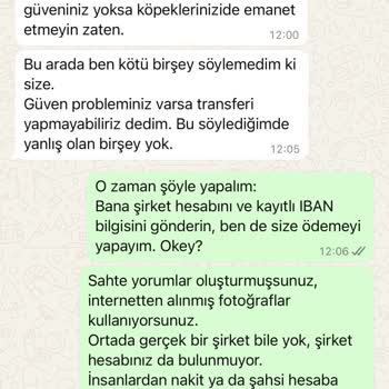 Şirket Görünümlü Patijet Transfer'den Güvensiz Para Talebi