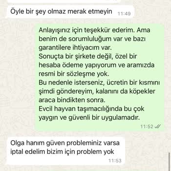 Şirket Görünümlü Patijet Transfer'den Güvensiz Para Talebi