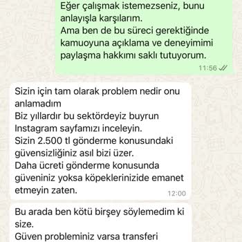 Şirket Görünümlü Patijet Transfer'den Güvensiz Para Talebi