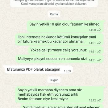 Fatura Gönderilmeyen Sipariş İçin Mağduriyet Yaşıyorum