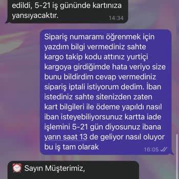Resmi Site Sanılarak Yapılan Alışverişte Mağduriyet Yaşadım