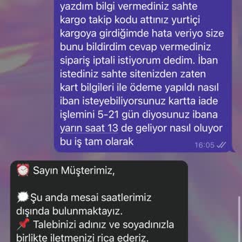 Resmi Site Sanılarak Yapılan Alışverişte Mağduriyet Yaşadım