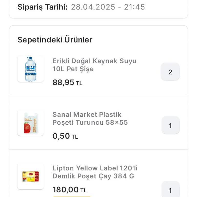 Migros Sanal Markette Stokta Görünen Ürünler Siparişim İptal Edildi