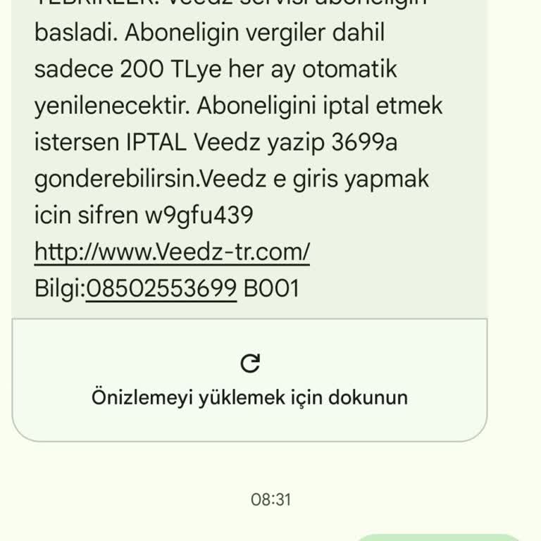 Onayım Olmadan Başlatılan Veedz Aboneliği Ve Ulaşılmaz Müşteri Hizmetleri