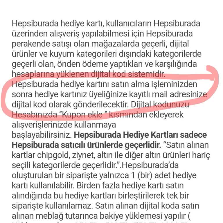 Digital Hediye Kartı Kodum Gönderilmedi, Müşteri Hizmetlerinden Destek Alamadım